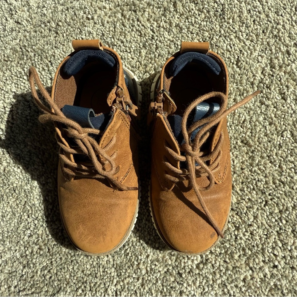 1901 Boys Lace-Up Boots w/zipper